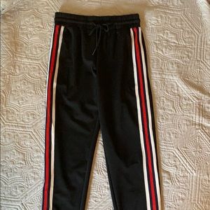 NASTYGAL striped leg joggers